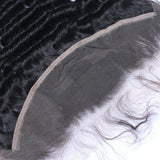 Deep Wave Virgin Human Hair Natural Black Frontal