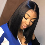 Bob Style Straight Lace Wig Naturlal Black #1B